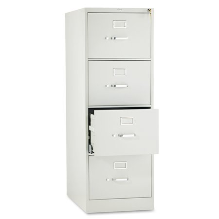 HON 18-1/4" W 4 Drawer File Cabinet, Light Gray, Legal H514C.P.Q